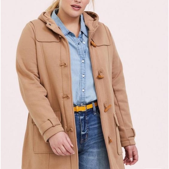 Torrid Fleece Toggle Coat - Picture 9 of 13